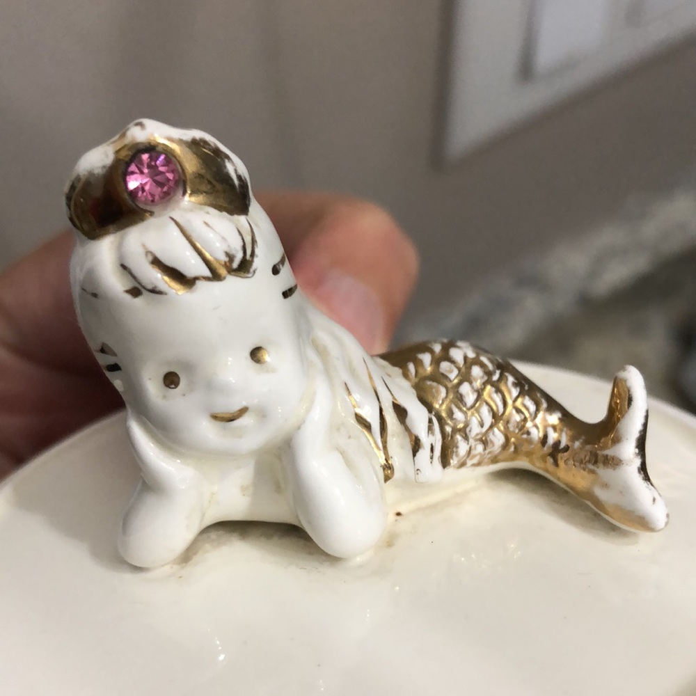 Napcoware Princess Mermaid Trinket Box Jewelry - Picture 6 of 7
